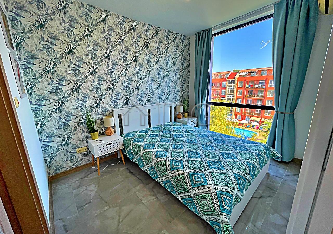 Excellent 2-bedroom, 2-bathroom apartment with pool view Rainbow 3, Sunny Beach — photo 21 of 25