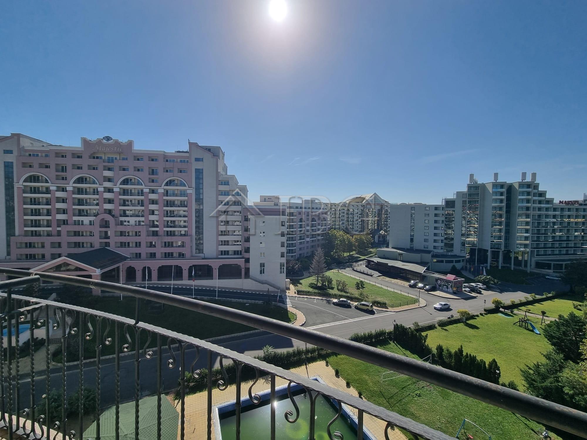 Pool view 1-Bedroom apartment in Poseidon, Sunny Beach — photo 2