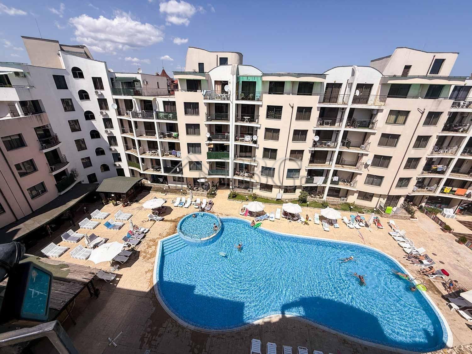 Long-Term Rental 1-Bedroom Apartment with Pool View Avalon, Sunny Beach — Sunny Beach