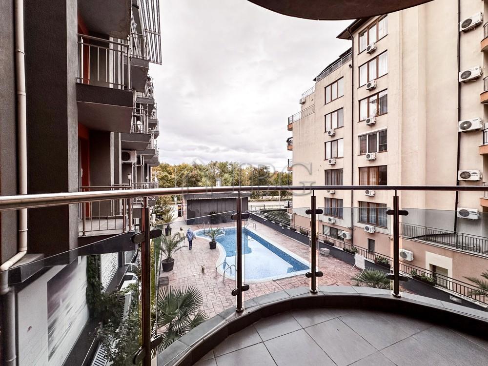 2-Bedroom Apartment with Pool View and 3 Balconies in Cacao Residence, Sunny Beach — Sunny Beach
