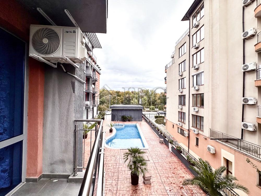 2-Bedroom Apartment with Pool View and 3 Balconies in Cacao Residence, Sunny Beach — photo 19 of 25