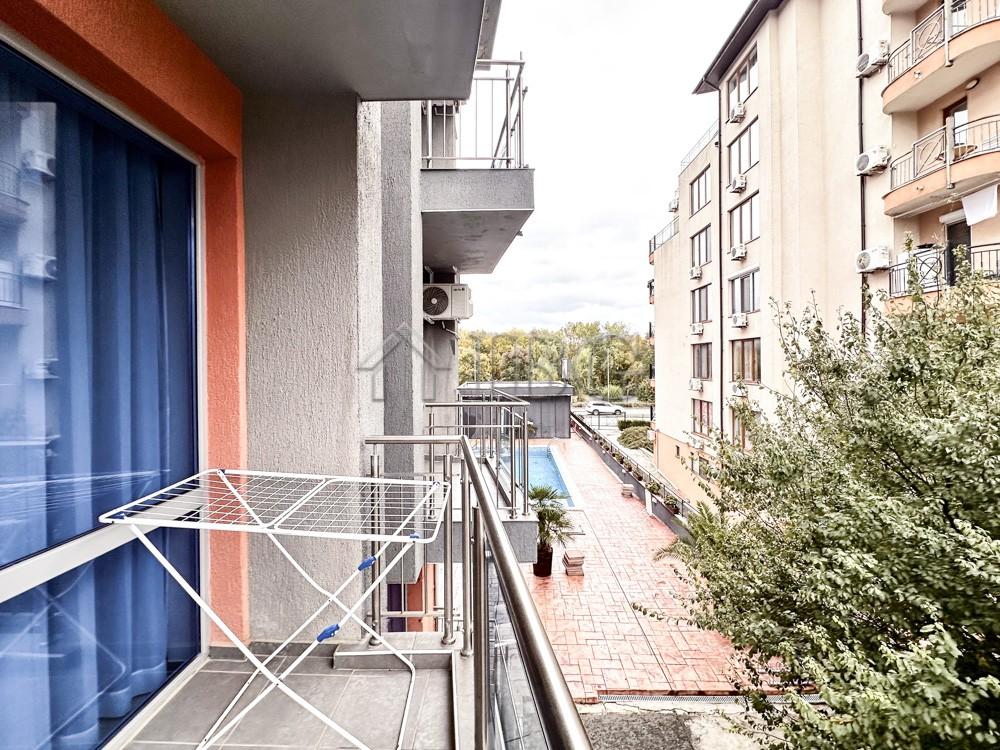 2-Bedroom Apartment with Pool View and 3 Balconies in Cacao Residence, Sunny Beach — photo 20 of 25