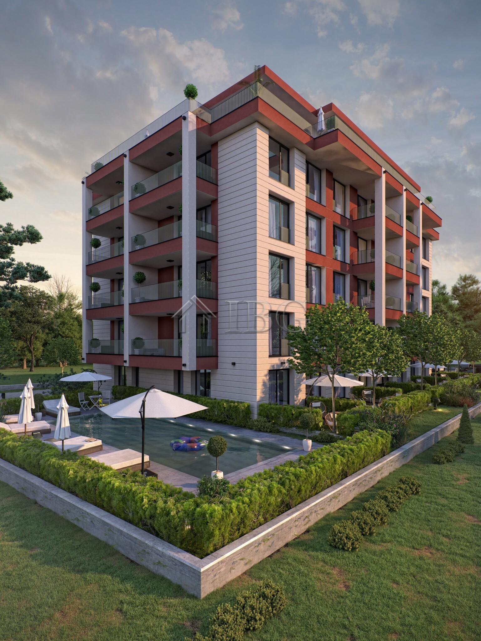 1-Bedroom Apartment with Garden Sunny View Central, Block 7 (New Building) — photo 9 of 10