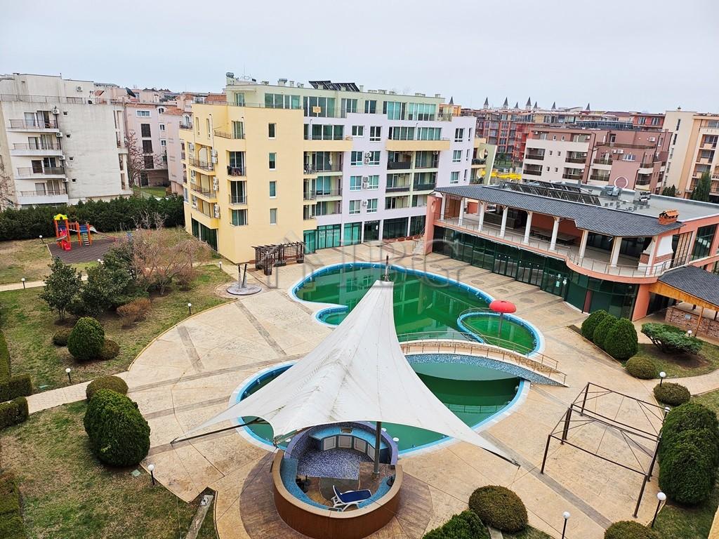 Furnished 42 sq. m. Studio with balcony Pollo Resort, Sunny Beach — Sunny Beach