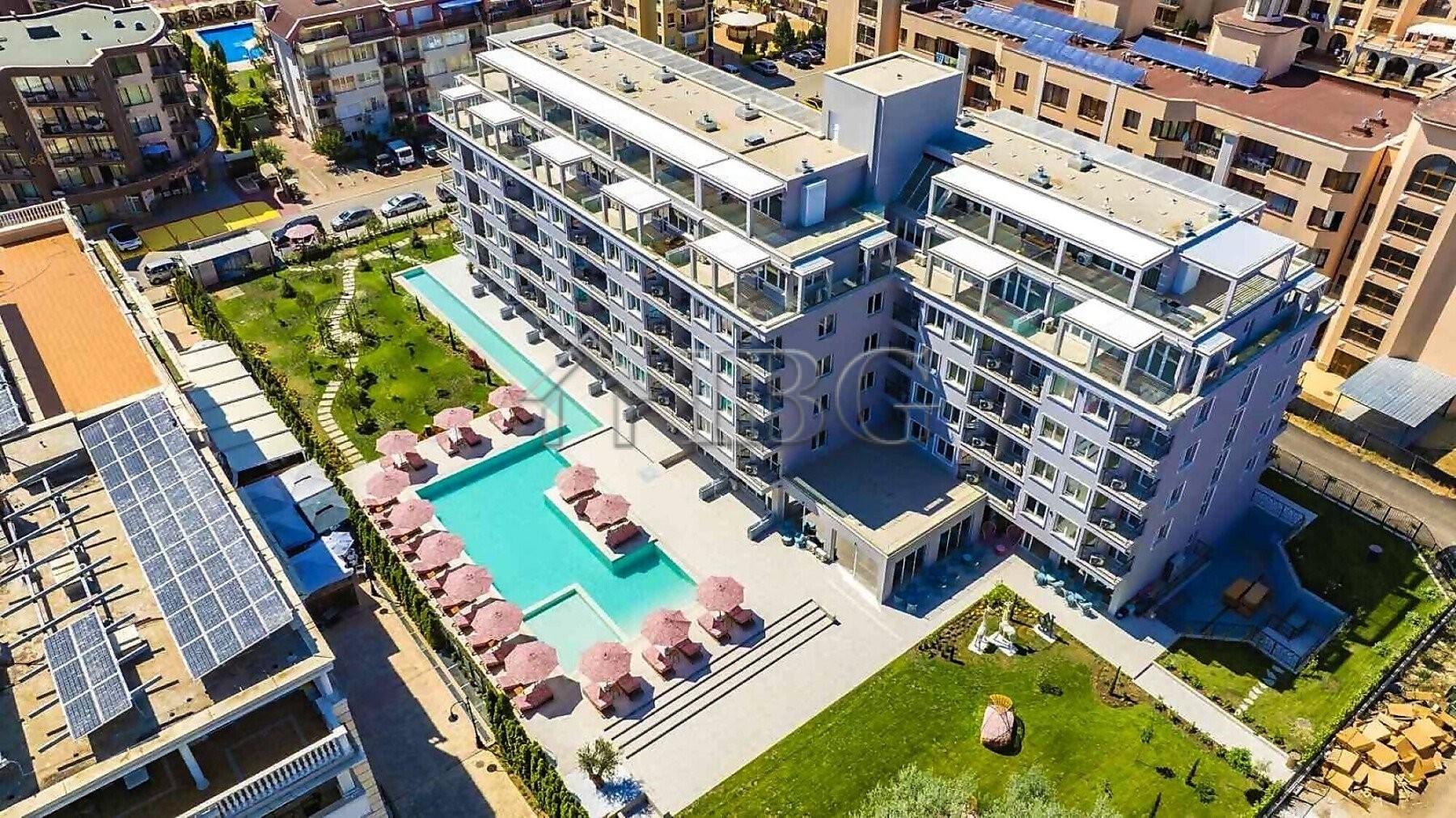 Spacious modern furnished studio with balcony in a New Complex J'adore Secret Garden, Sunny Beach — main photo