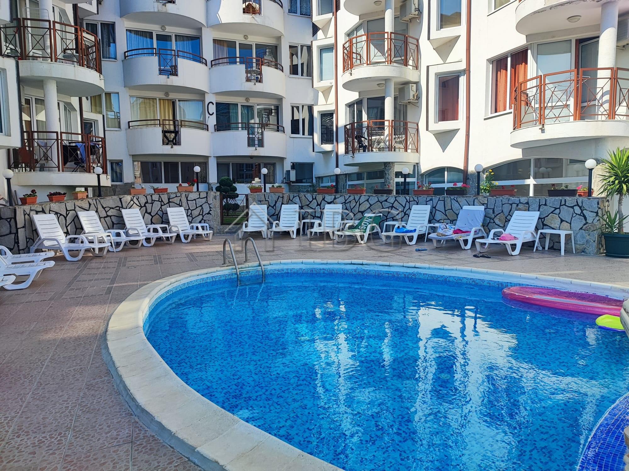 Modern new furnished studio with balcony and Sea View Vista Del Mar 2, Sveti Vlas — photo 20 of 20