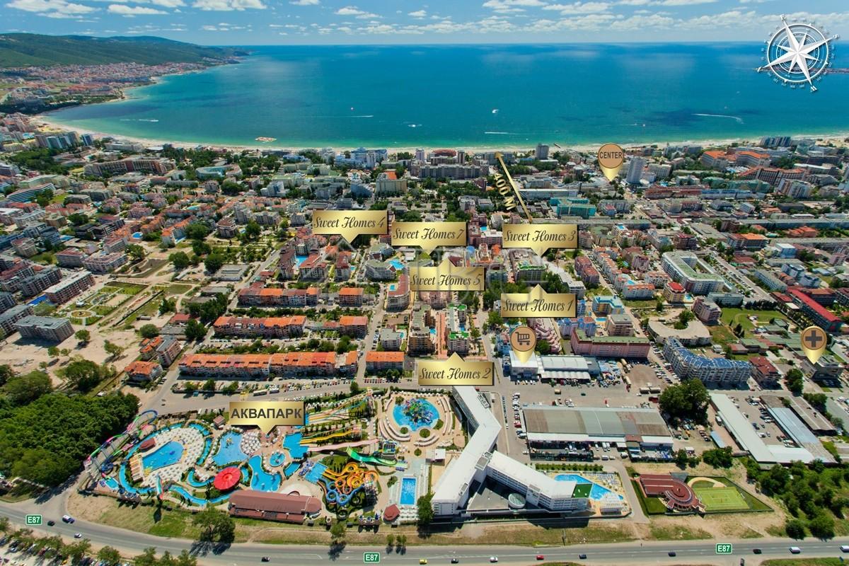 Top floor One-bedroom apartment in Sweet Homes 7, Sunny Beach — main photo