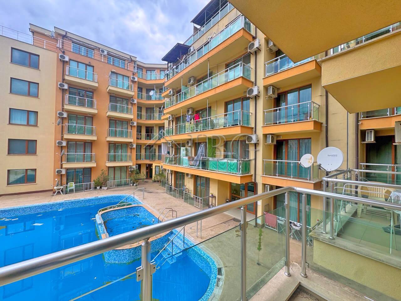 Studio with Balcony and pool view for Sale in Amadeus 11 Sunny Beach, Bulgaria — Sunny Beach