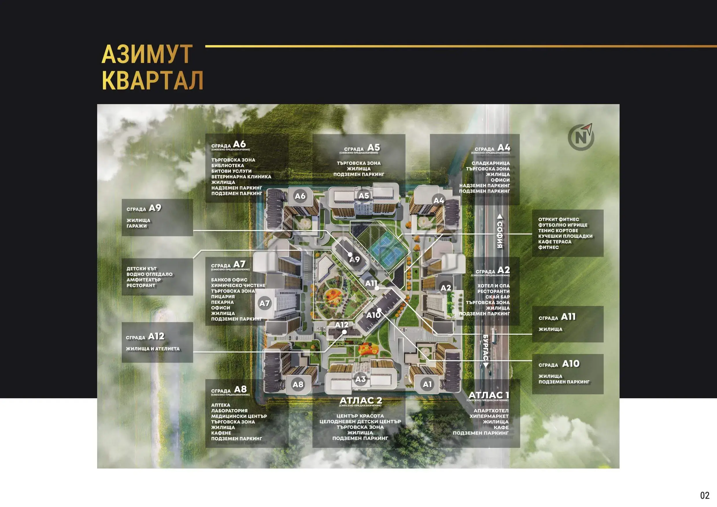 2-Bedroom Apartment with Courtyard View Atlas 2 Azimuth, Burgas — photo 2