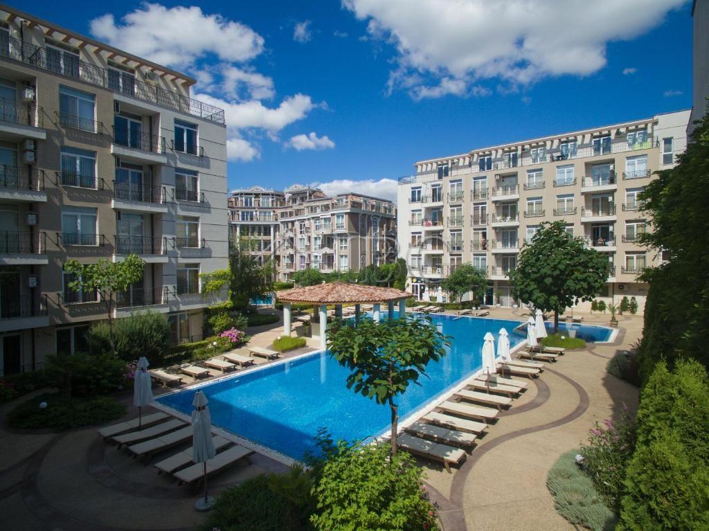 Pool view Studio with New furniture Dawn Park, Sunny Beach — photo 21 of 21
