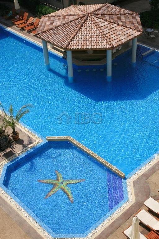 Pool view Studio with New furniture Dawn Park, Sunny Beach — photo 11 of 21