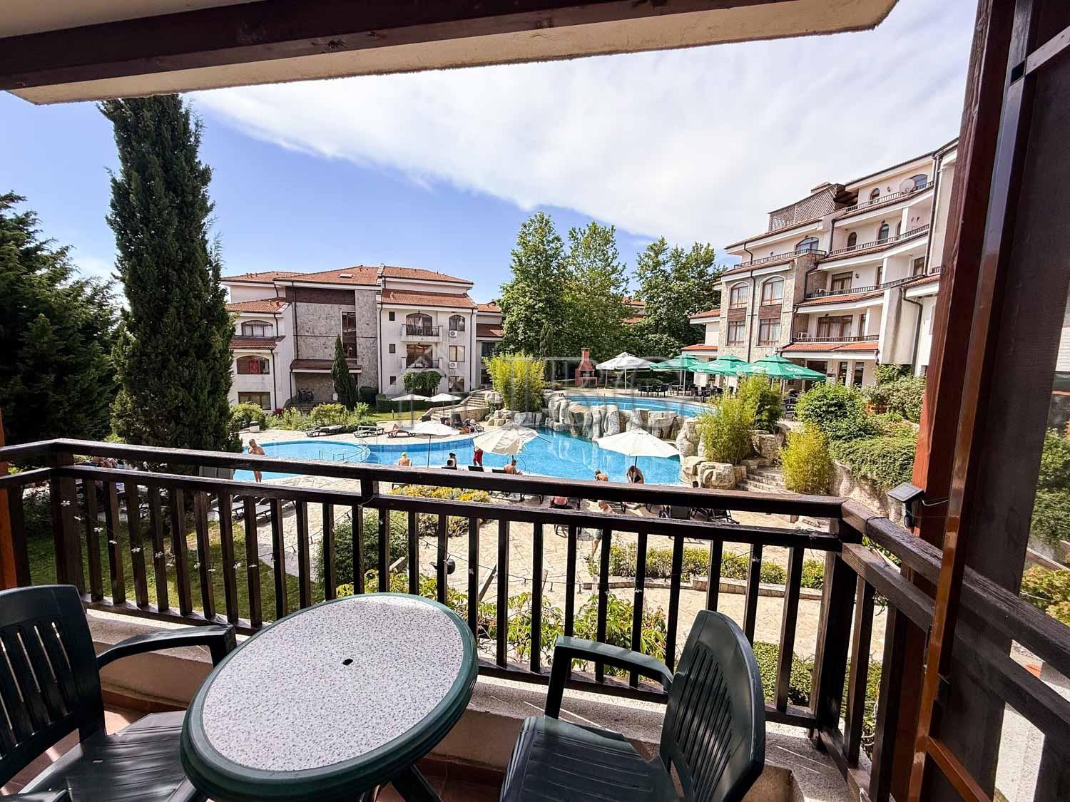 Furnished 1-Bedroom Apartment with Pool View in The Vineyards Resort & SPA, Aheloy — photo 17 of 25