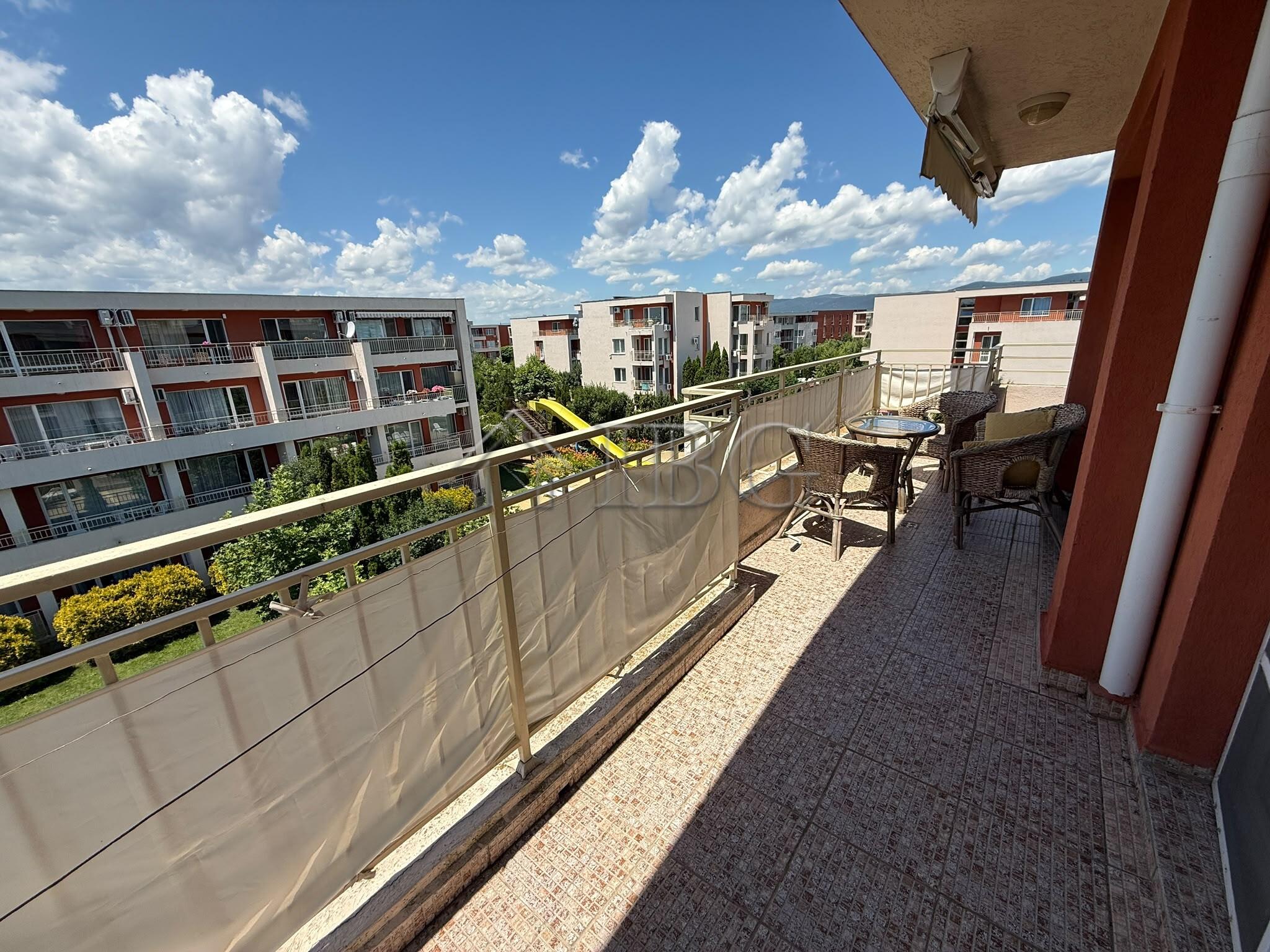 Furnished 2-room Apartment Pool View Nessebar Fort Club, Sunny Beach — photo 4 of 19