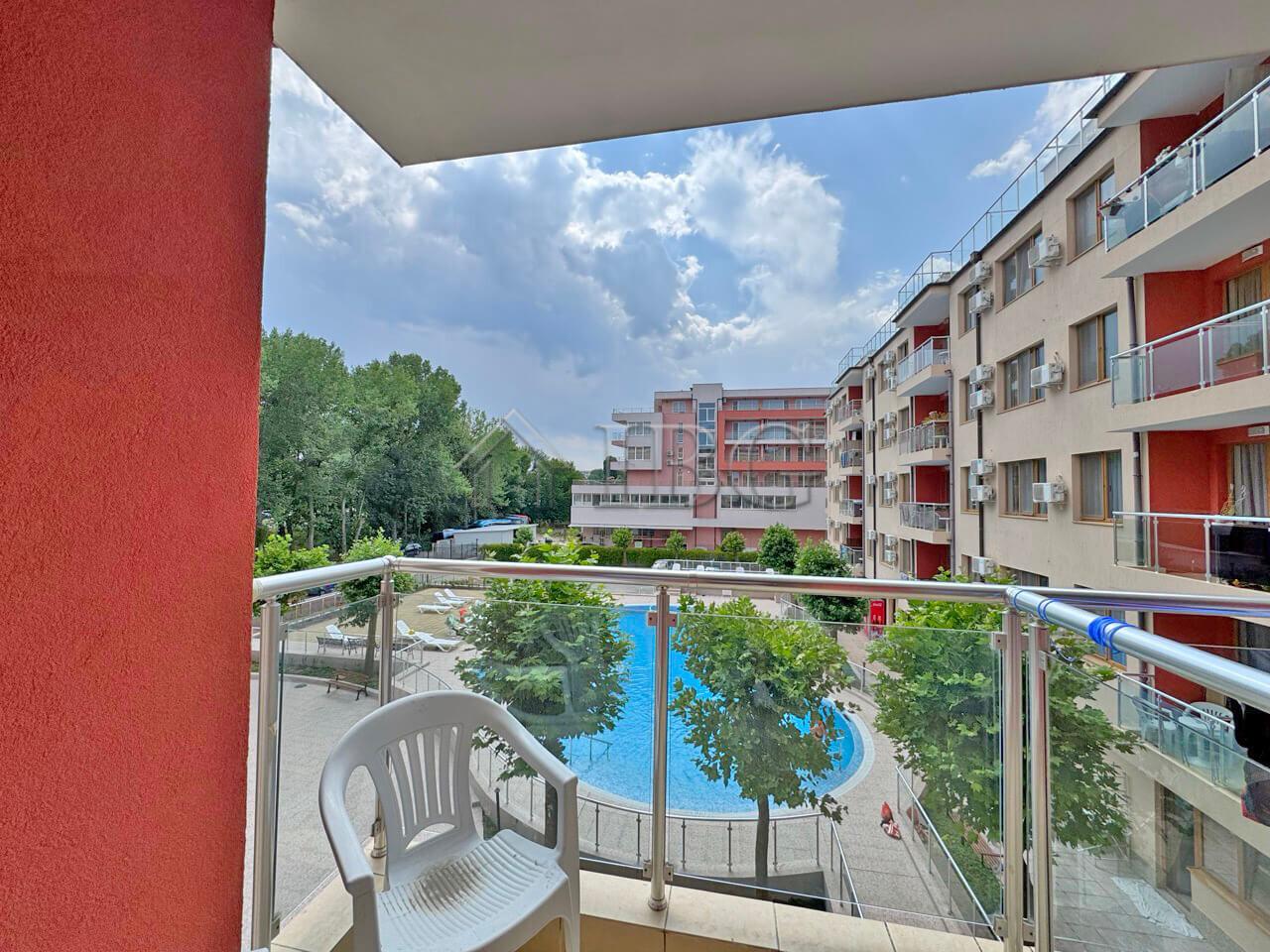 Furnished Studio with Pool View in Nessebar Fort Residence, Sunny Beach — photo 5 of 25