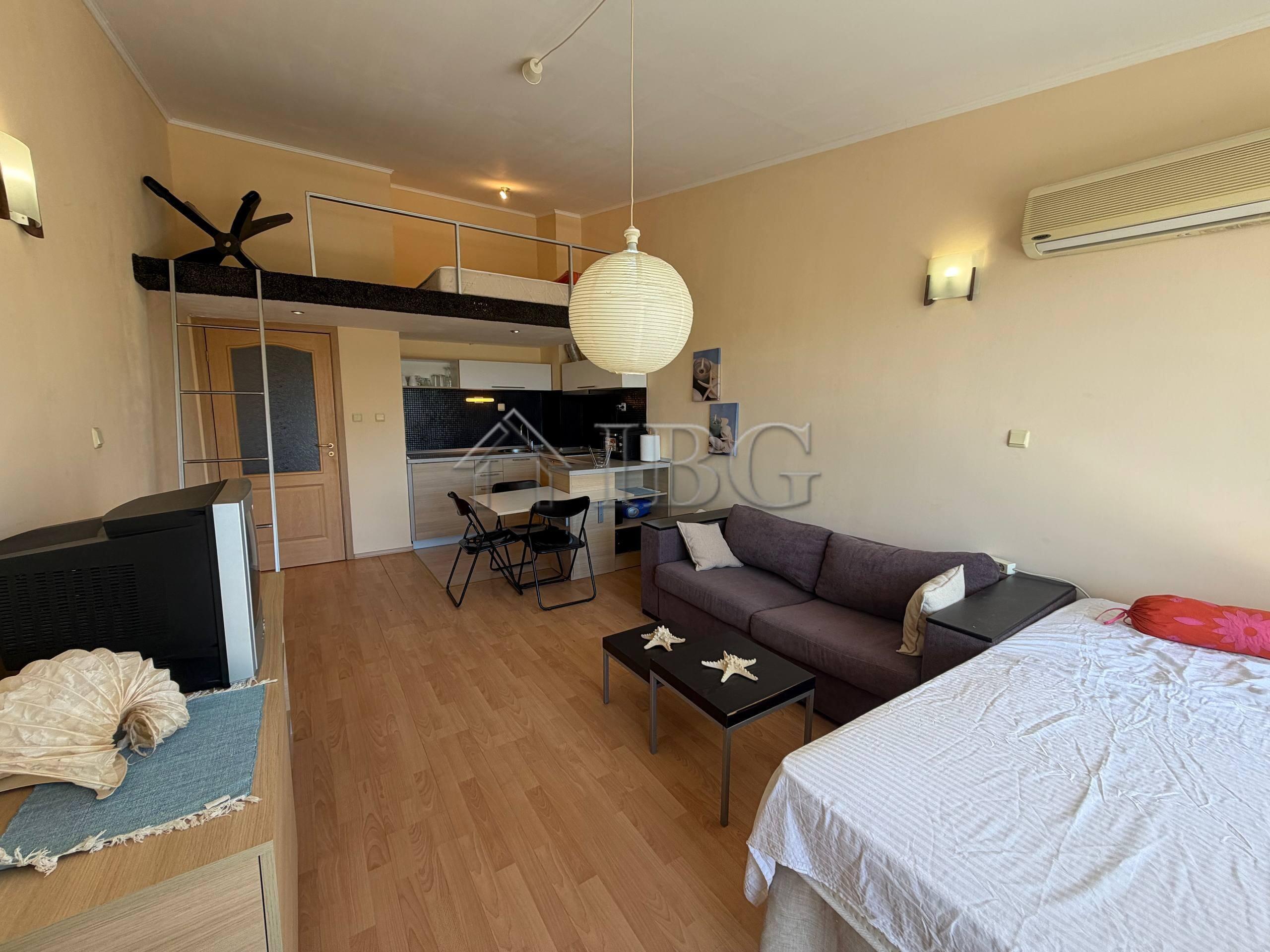 Studio with Additional Mezzanine Sleeping Area & Mountain View in Sunny Fort, Sunny Beach — photo 4 of 24