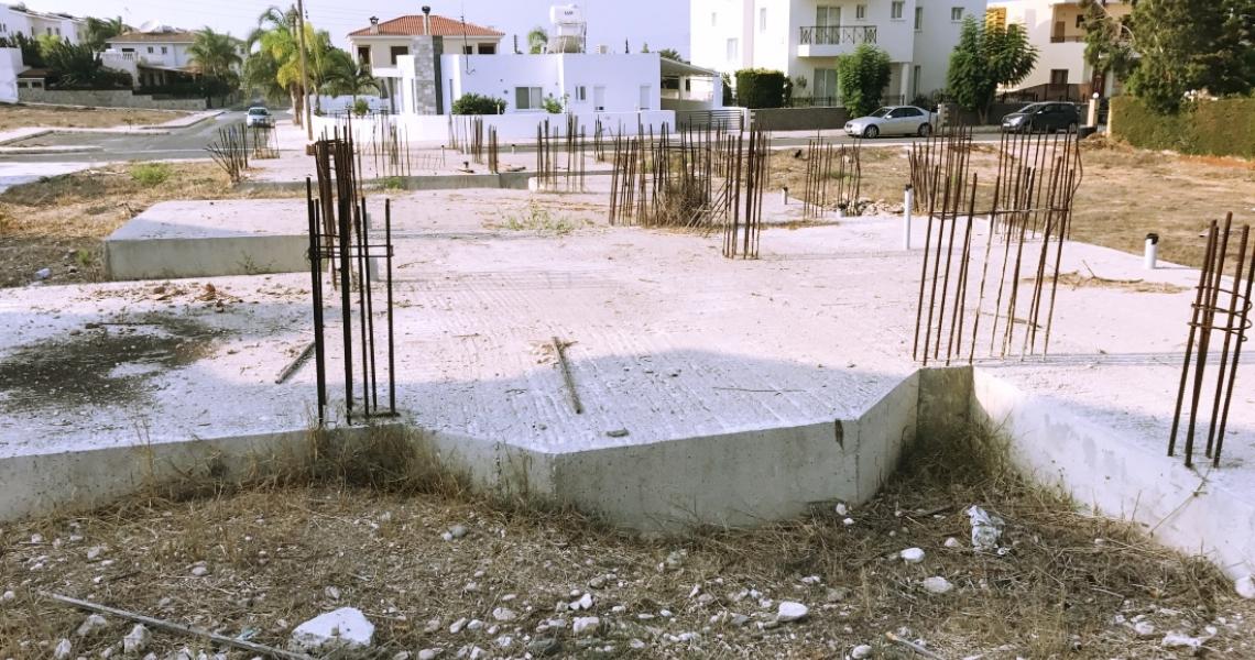 Building plot with foundations laid — photo 4