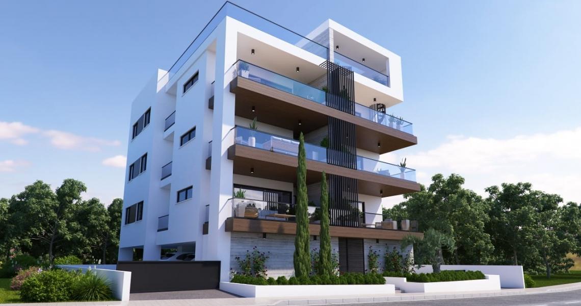 Exceptional two bedroom first floor apartment in prime location — Paphos