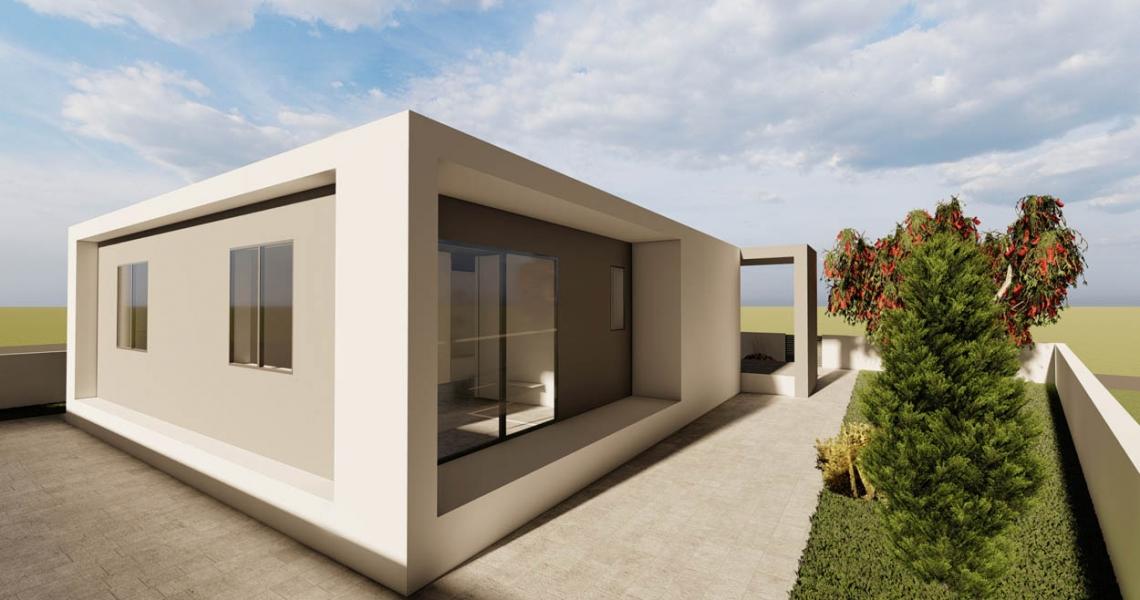 Project of a stylish bungalow with 2 bedrooms — Paphos