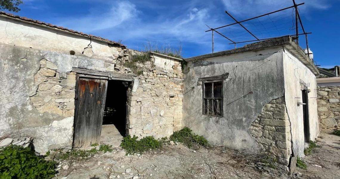 The stone house ready for the process of renovation — Paphos