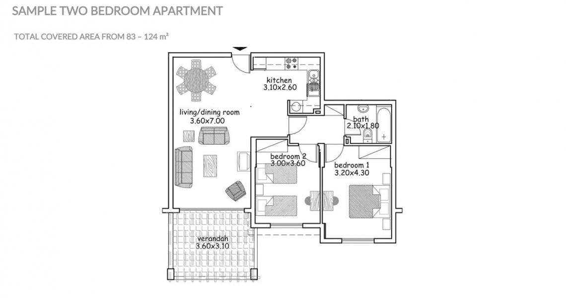 2-Bedroom Apartment, Tala — photo 10 of 21