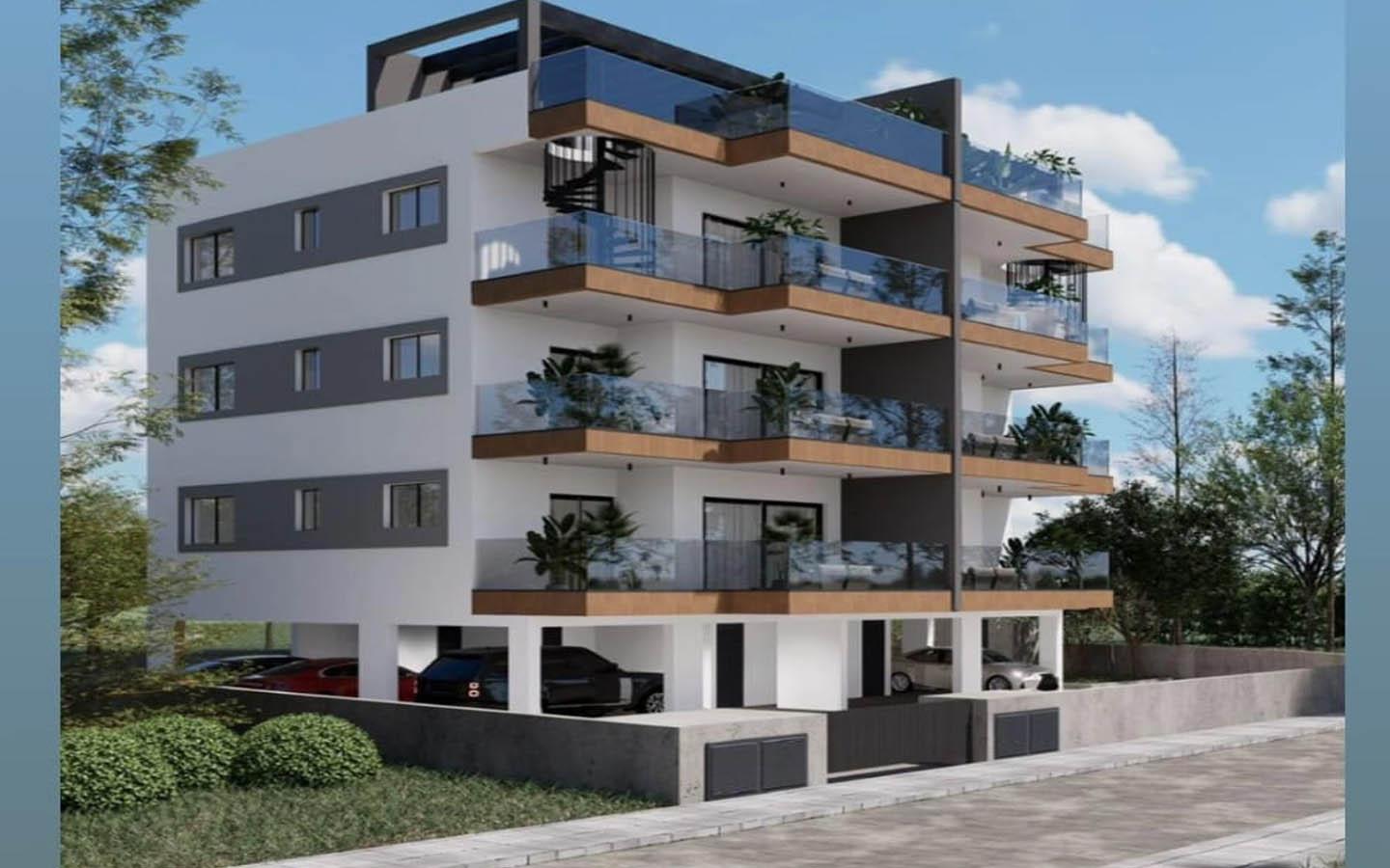Large two-bedroom apartment in a suburban area — Limassol