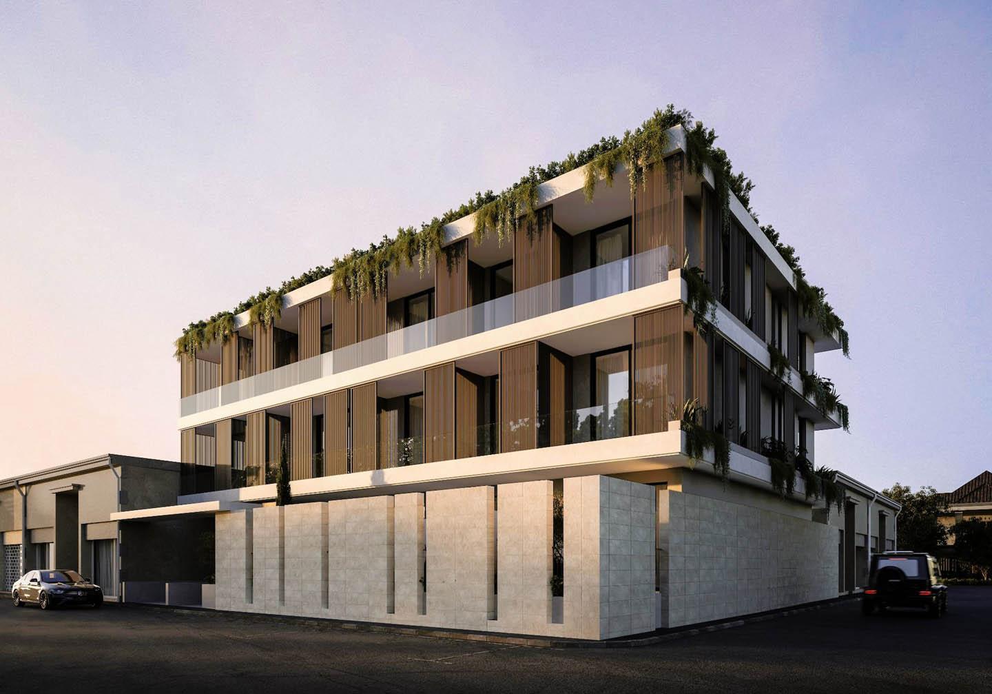 New studio with communal rooftop bar and fitness center — Limassol