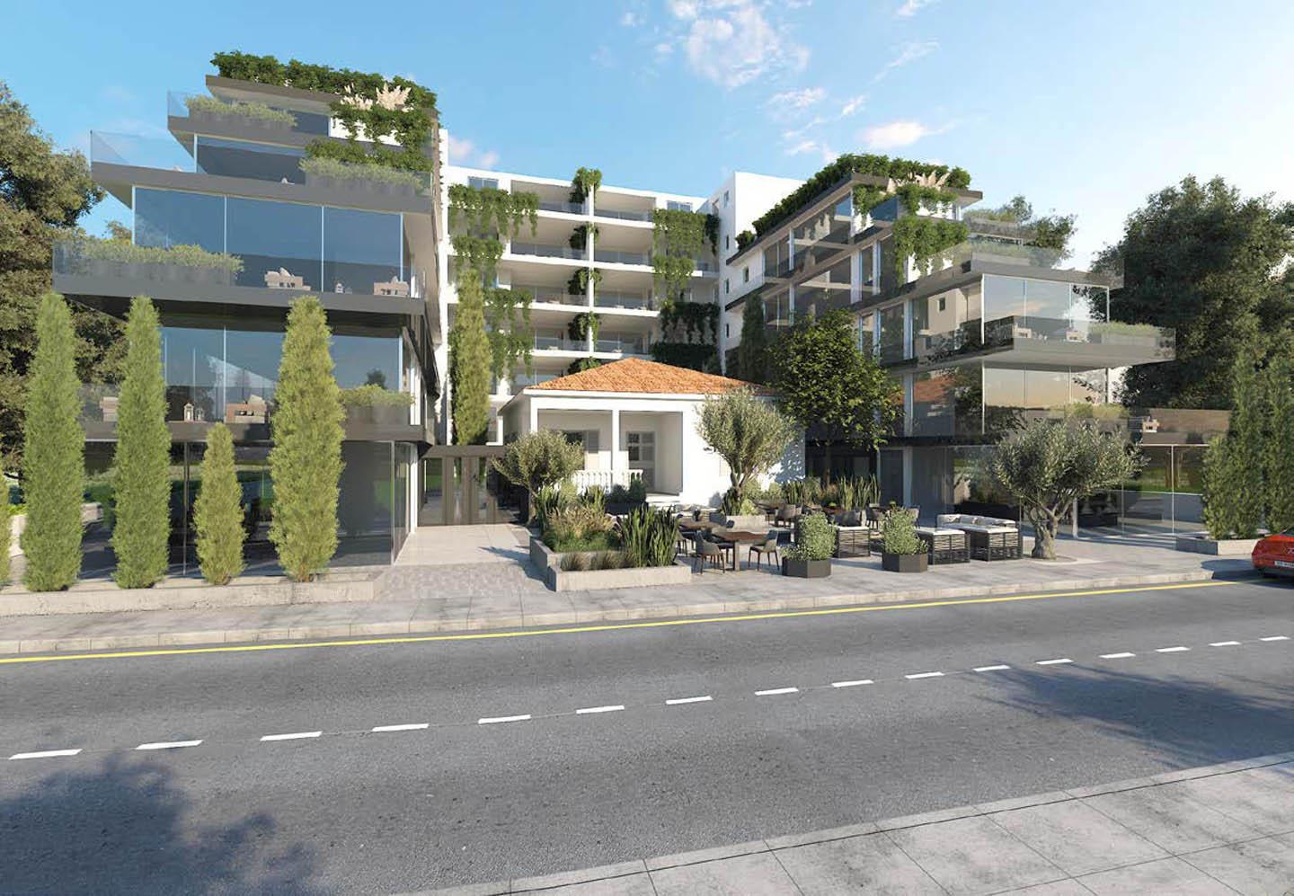 Modern 1-bedroom apartment in unique historic landmark building — Paphos