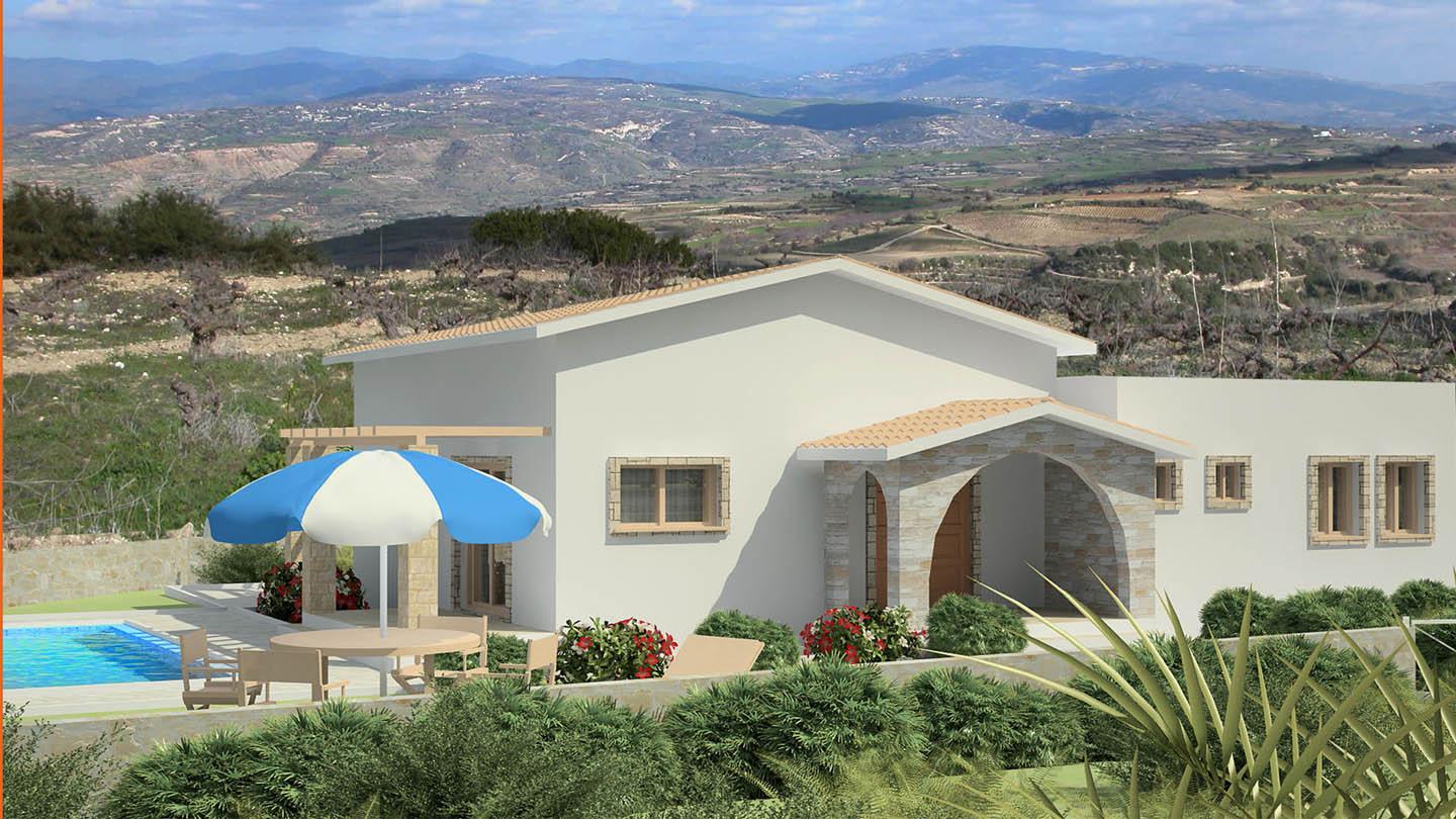 Charming 3-Bedroom Bungalow Surrounded by Gardens — Paphos