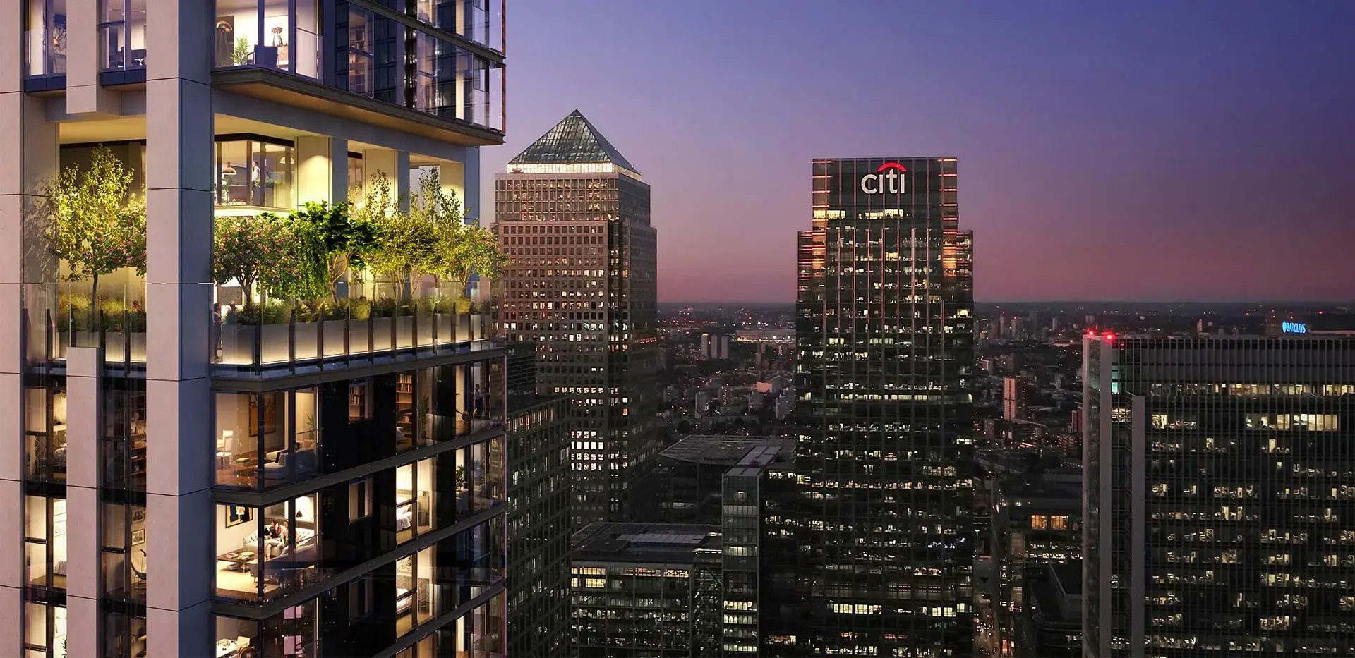 1 Bedroom Apartment for Sale Canary Wharf London South Quay Plaza — Canary Wharf