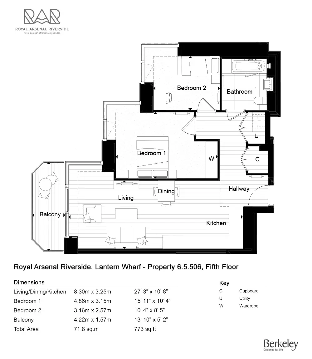 Floor plan — Apartments for Sale in Woolwich London Royal Arsenal Riverside