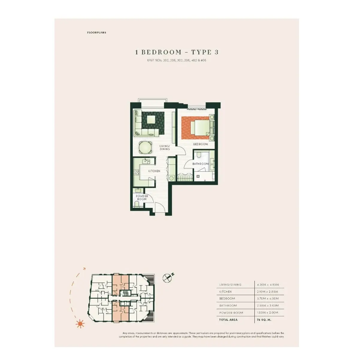 Floor plan — 1 Bedroom Apartment for Sale in Chelsea London The Lucan