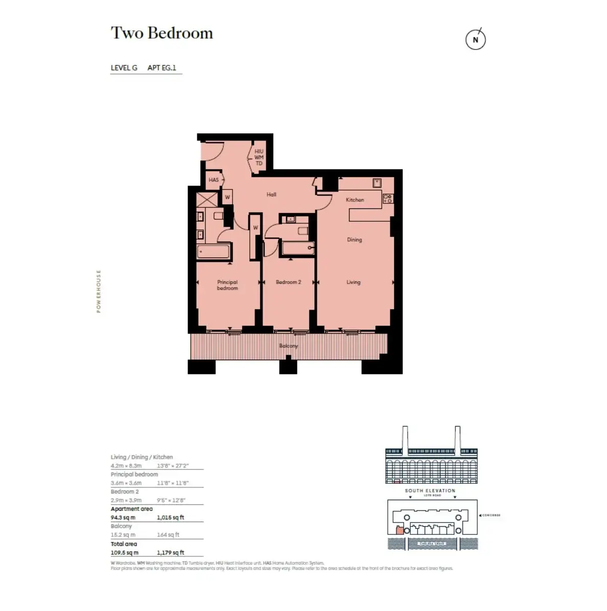 Floor plan — 2 Bedroom Apartment for Sale in Chelsea Waterfront London