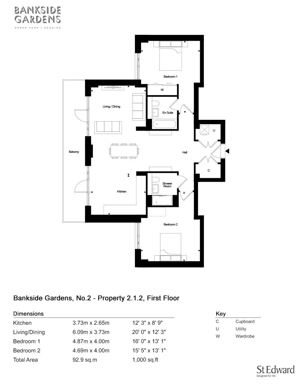 Floor plan — Apartment for Sale in Reading Bankside Gardens