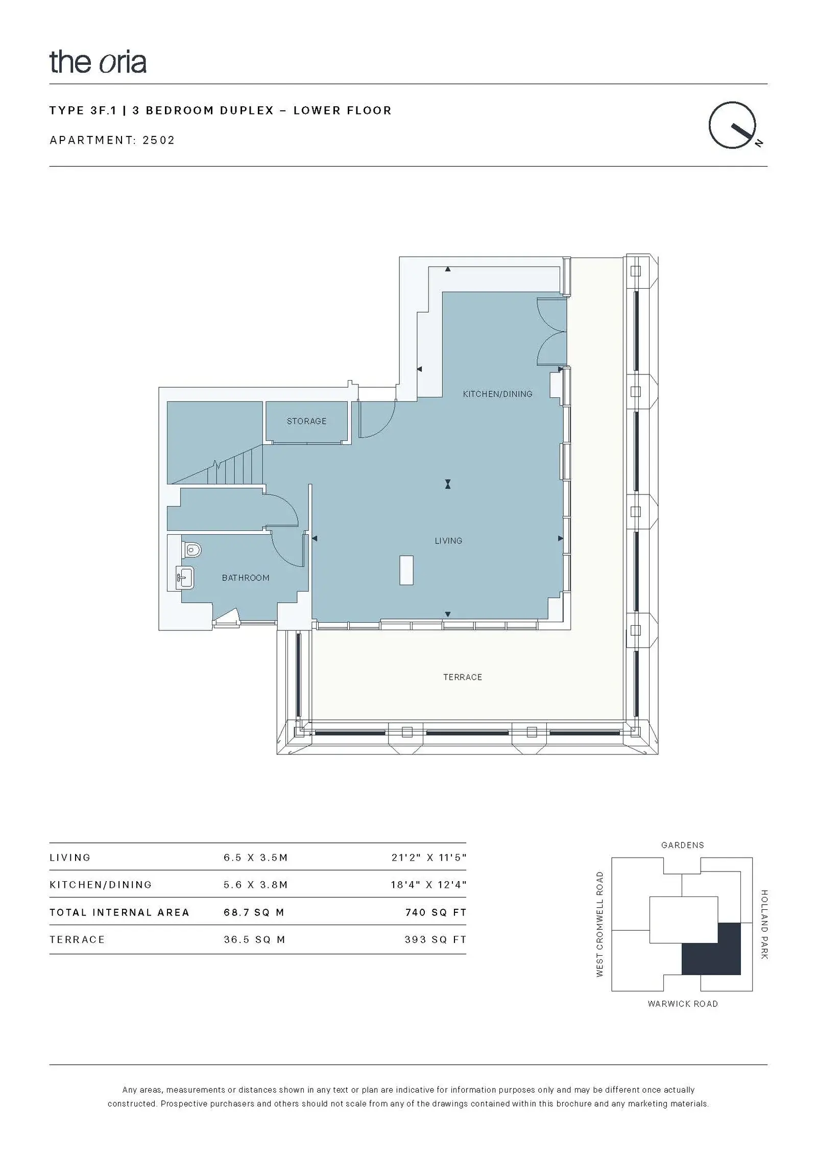 Floor plan — 3 Bedroom Duplex Apartment for Sale in Kensington London