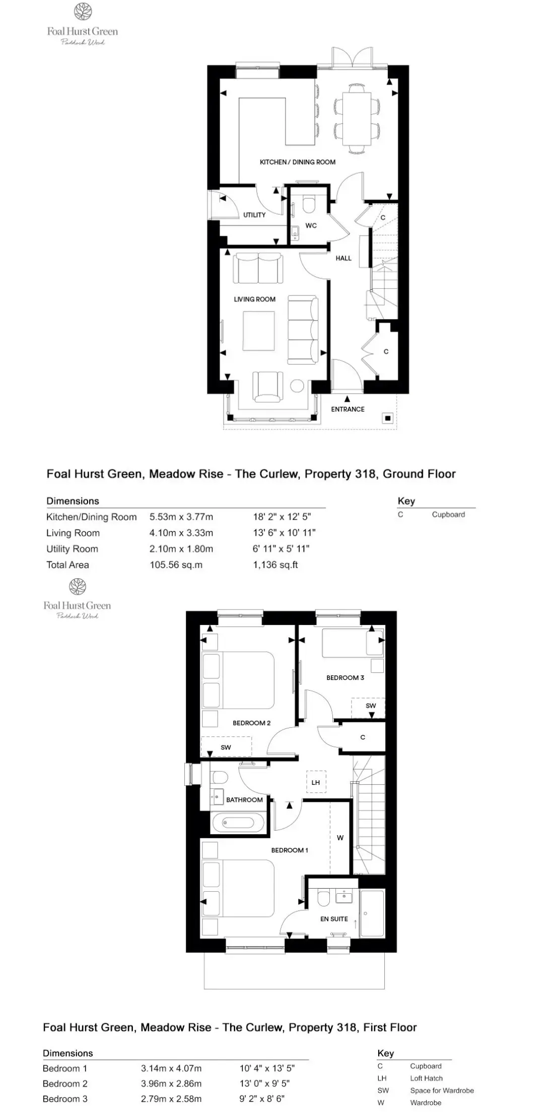 Floor plan — Semi-Detached House for Sale in Paddock Wood Foal Hurst Green