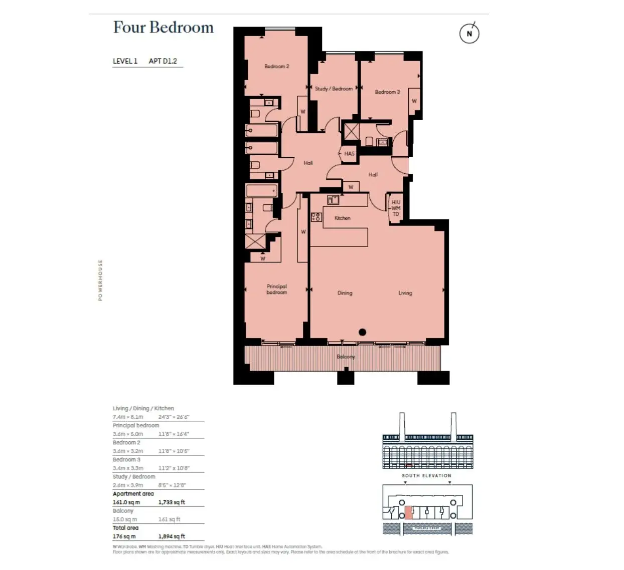 Floor plan — 4 Bedroom Apartment for Sale in Chelsea London Powerhouse