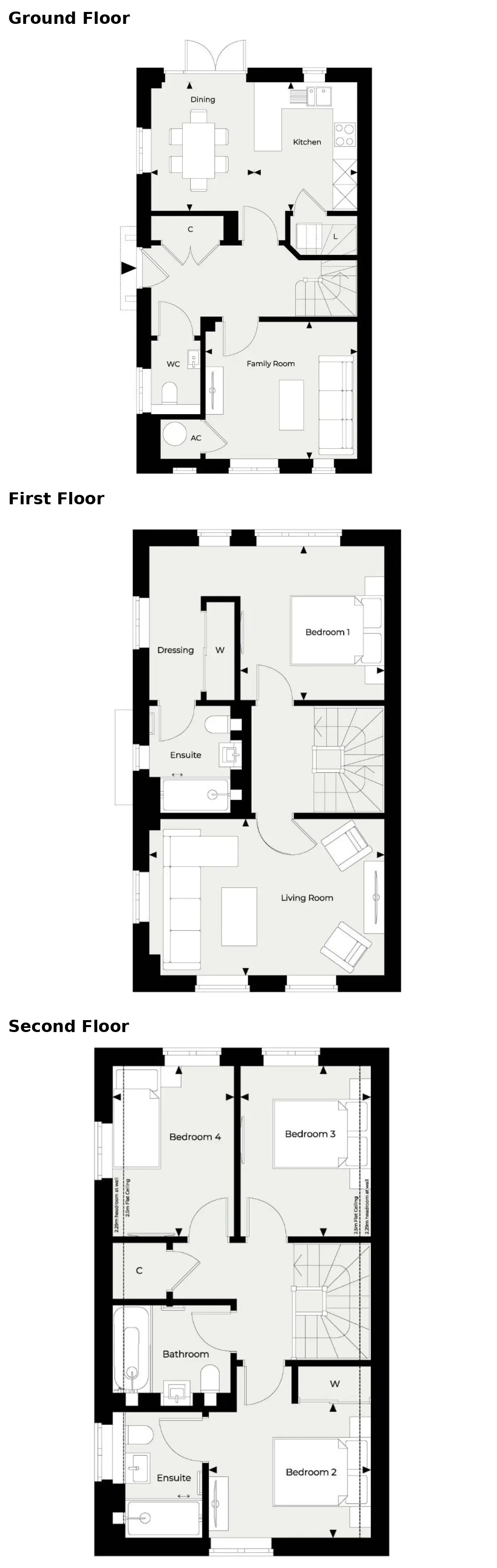 Floor plan — End of Terrace House for Sale Maidenhead Berkshire Spring Hill
