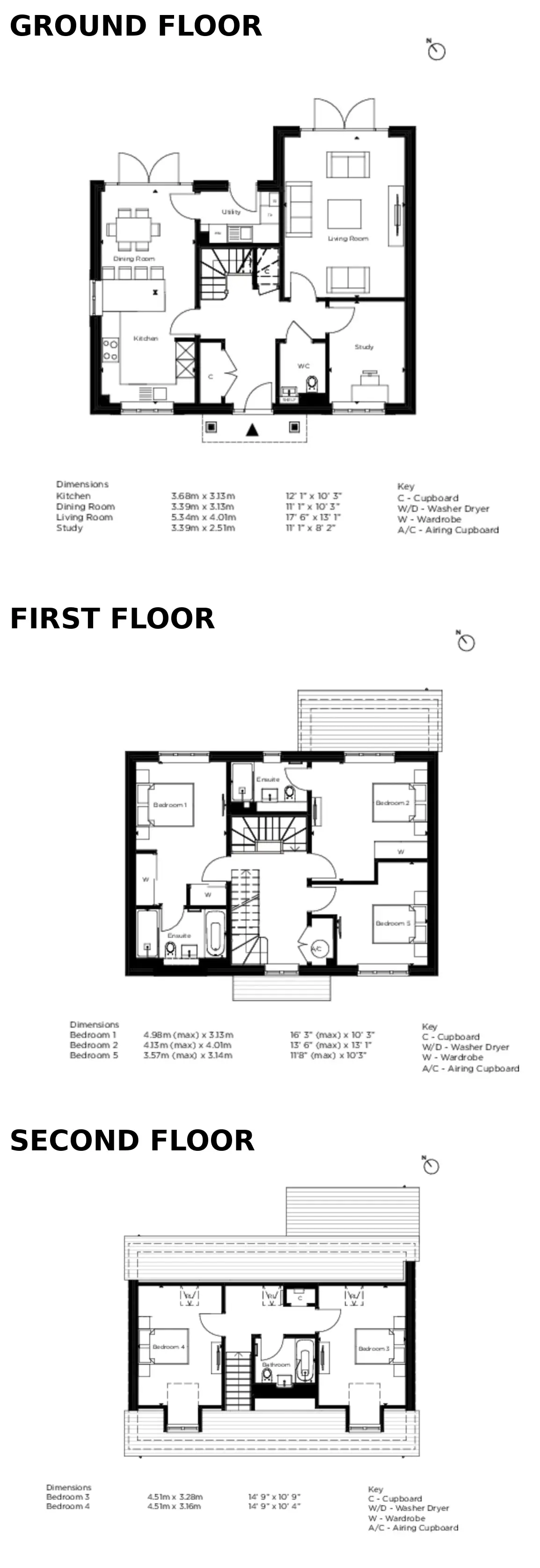 Floor plan — Detached House for Sale High Wycombe Buckinghamshire Abbey Barn Park
