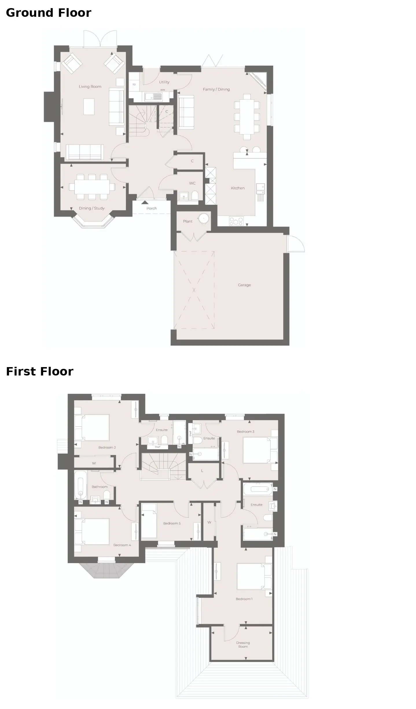 Floor plan — Detached House for Sale Maidenhead Berkshire Spring Hill