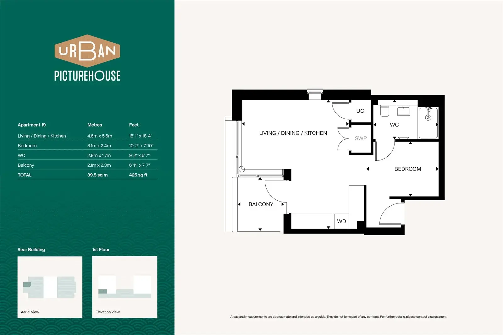 Floor plan — Studio Apartment for Sale in Sidcup London Urban Picturehouse