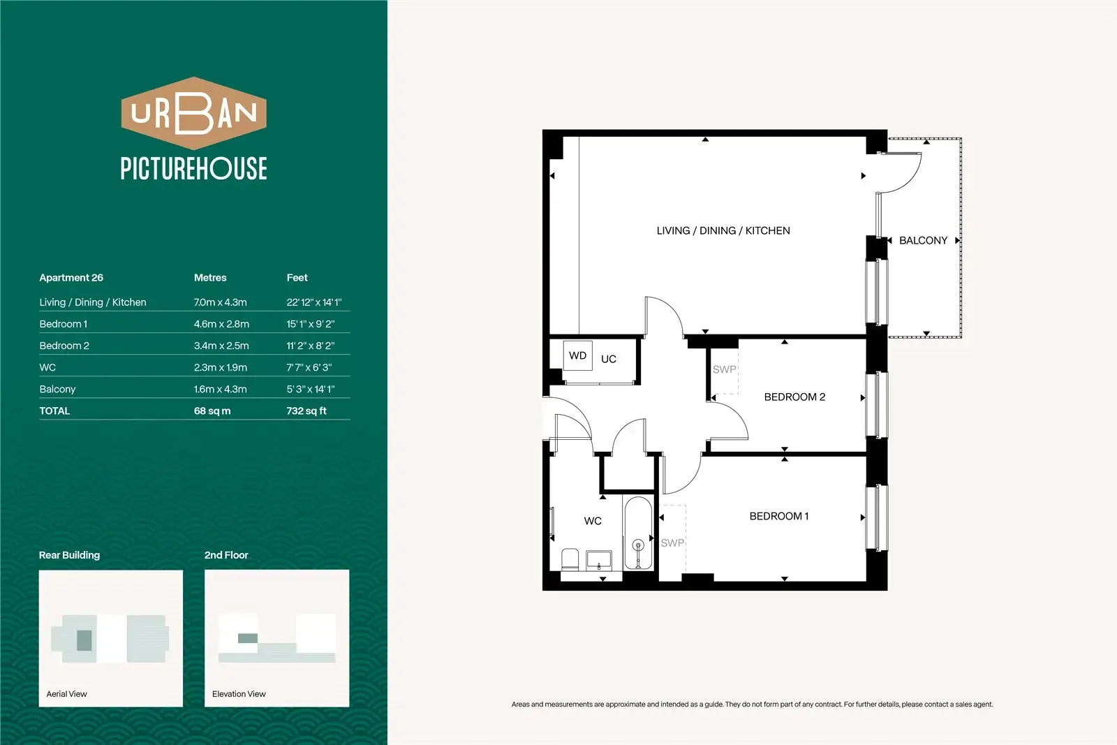 Floor plan — 2 Bedroom Apartment for Sale in Sidcup Urban Picturehouse