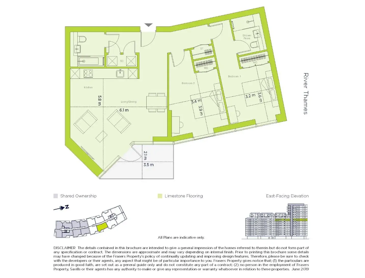 Floor plan — Apartment for Sale in Wandsworth London Riverside Quarter
