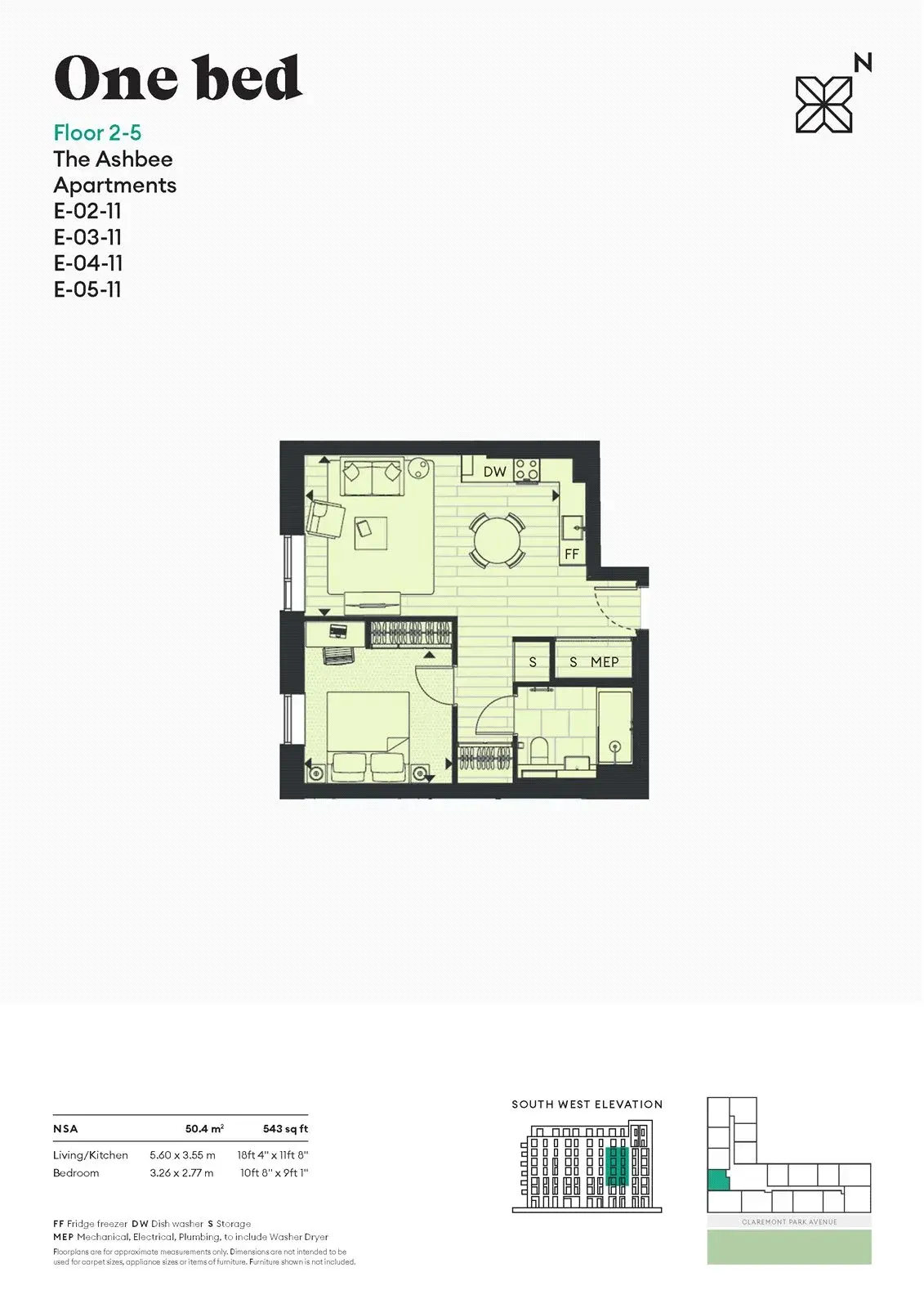 Floor plan — 1 Bedroom Apartment for Sale in Brent Cross Town London NW2