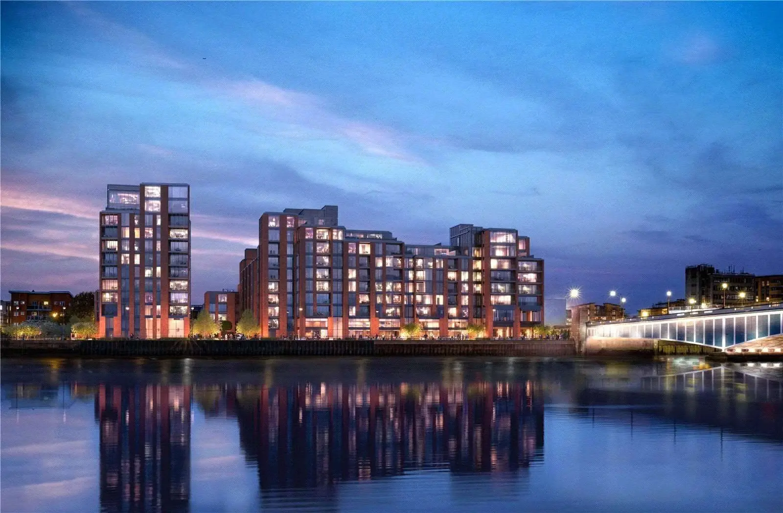 2 Bedroom Apartment for Sale in Fulham London Hurlingham Waterfront — Fulham