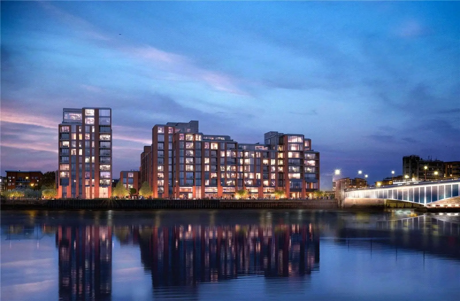 1 Bedroom Apartment for Sale in Fulham London Hurlingham Waterfront — Fulham