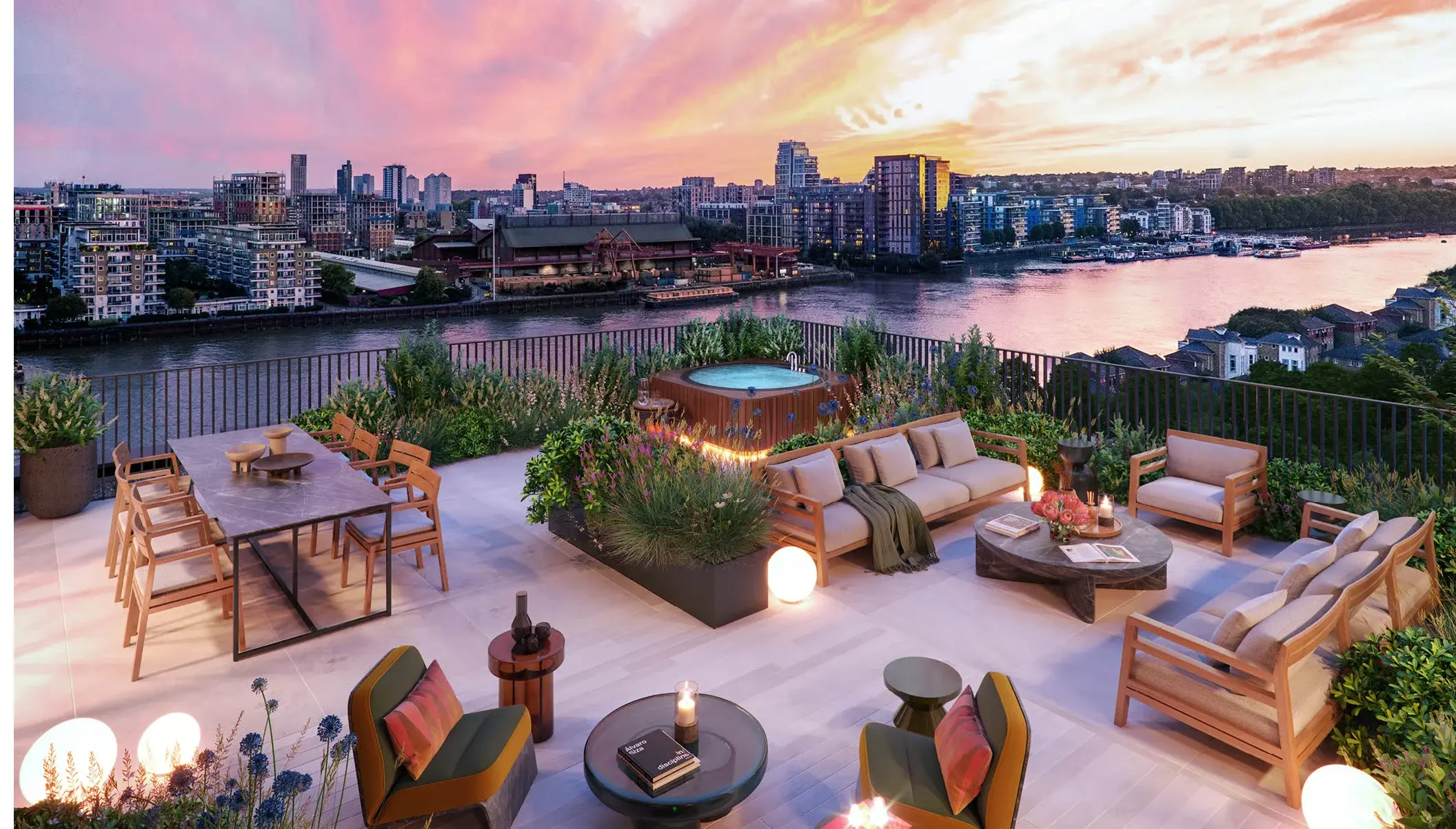 2 Bedroom Apartment for Sale in Fulham London Hurlingham Waterfront SW6 — Fulham