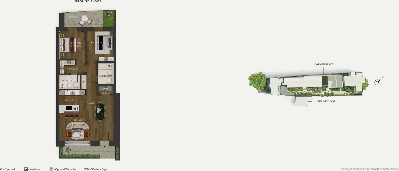 Floor plan — 2 Bedroom Apartment for Sale in 50 Brook Green W6