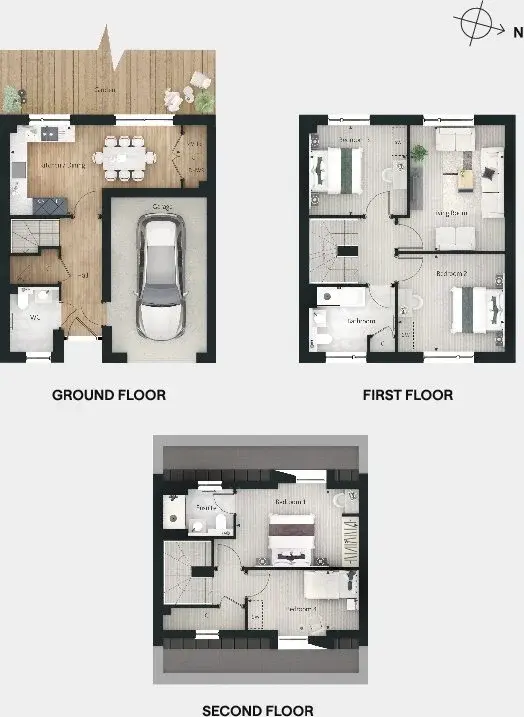 Floor plan — 4 Bedroom House for Sale in Twickenham Green London