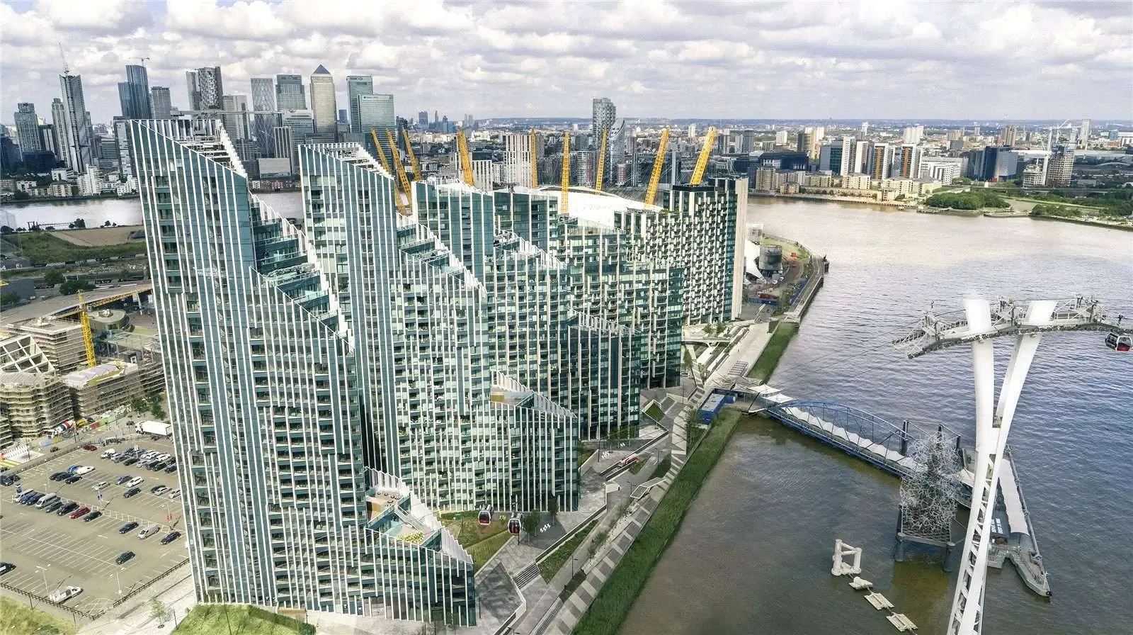 1 Bedroom Apartment for Sale in Greenwich Peninsula London Peninsula Riverfront — Greenwich Peninsula