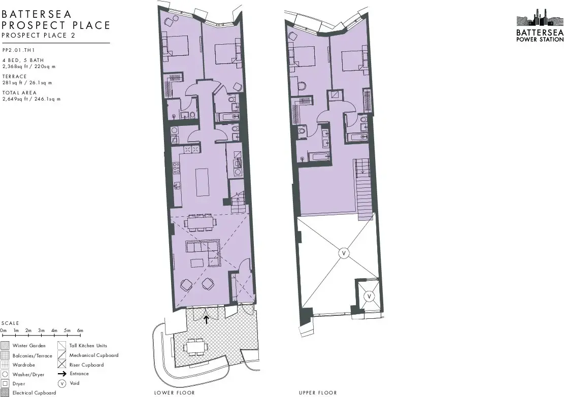 Floor plan — 4 Bedroom Townhouse for Sale in Battersea Power Station